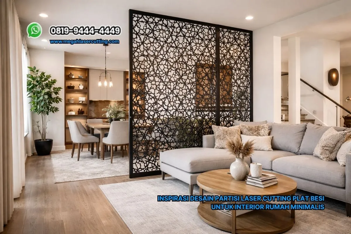 Inspirasi Desain Partisi Laser Cutting Plat Besi untuk Interior Rumah Minimalis
