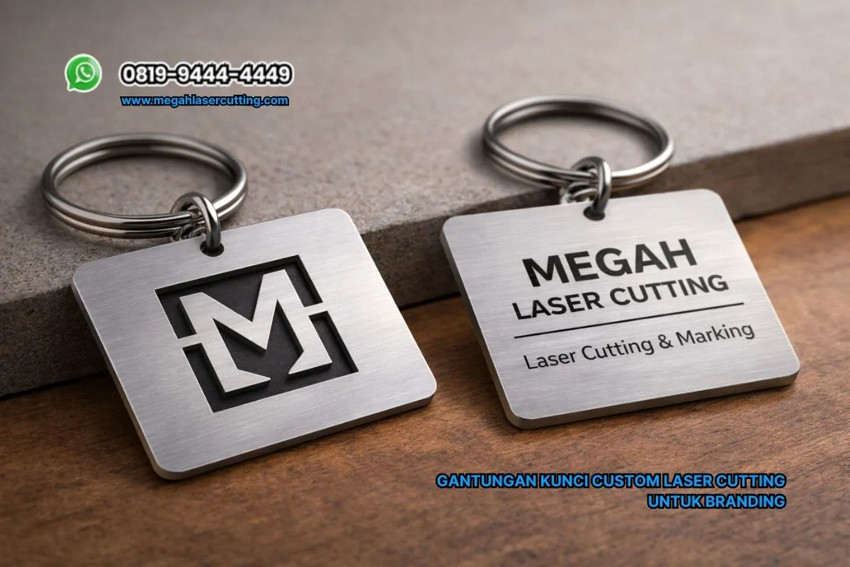 Gantungan Kunci Custom Laser Cutting untuk Branding