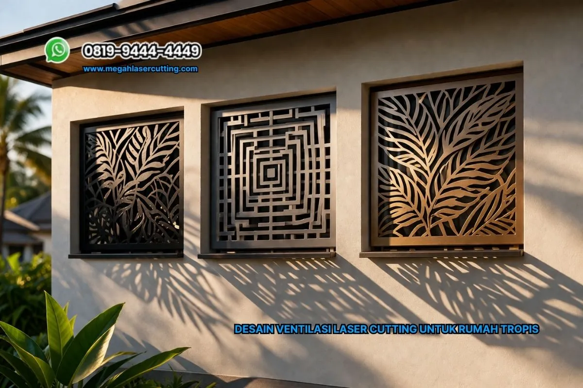 Desain Ventilasi Laser Cutting untuk Rumah Tropis