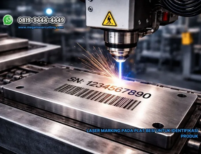 Laser Marking pada Plat Besi untuk Identifikasi Produk