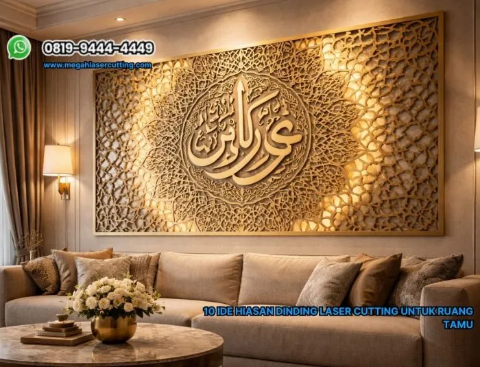 10 Ide Hiasan Dinding Laser Cutting untuk Ruang Tamu