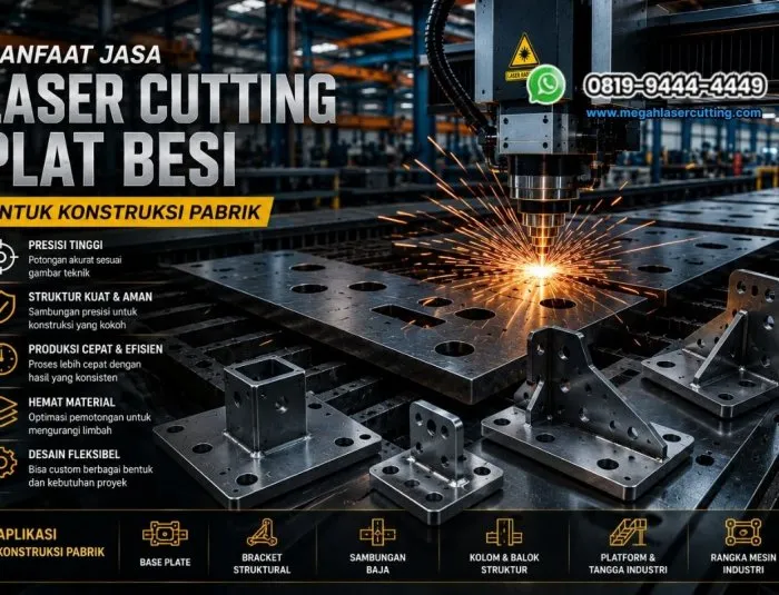 Manfaat Jasa Laser Cutting Plat Besi untuk Konstruksi Pabrik