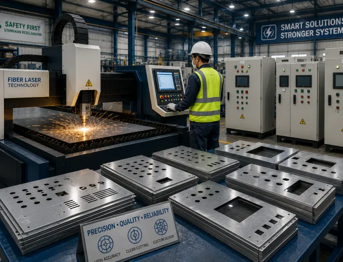 Jasa Laser Cutting untuk Box Panel Kelistrikan Industri
