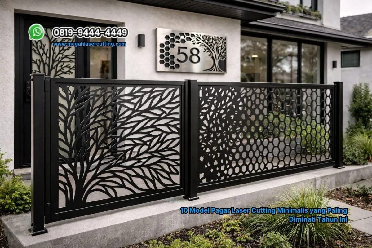 10 Model Pagar Laser Cutting Minimalis yang Paling Diminati Tahun Ini