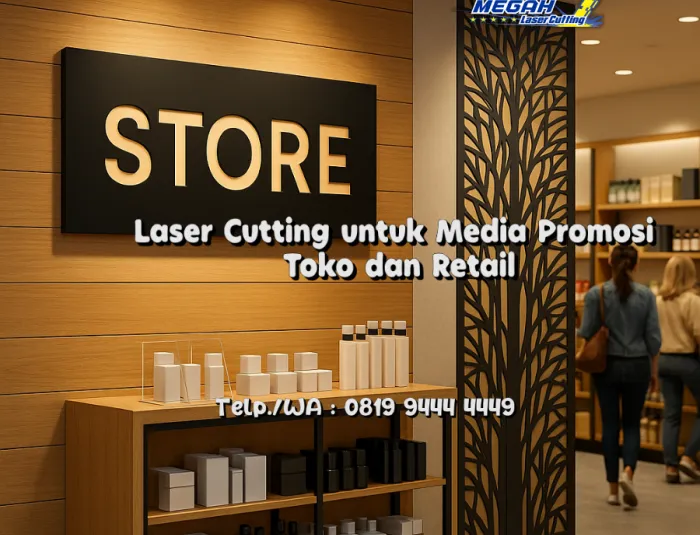 Laser Cutting untuk Media Promosi Toko dan Retail