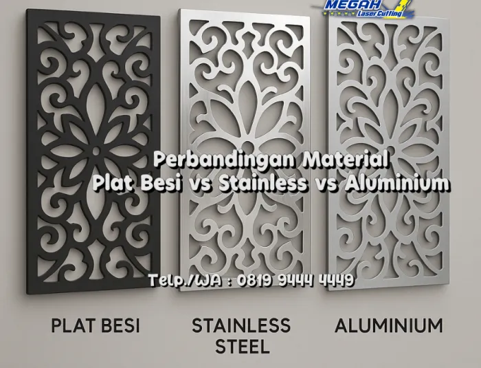 Perbandingan Material: Plat Besi vs Stainless vs Aluminium