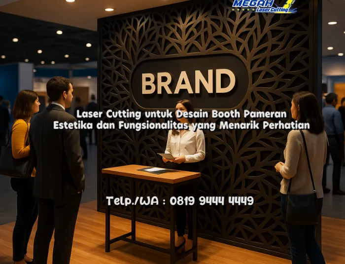 Laser Cutting untuk Desain Booth Pameran