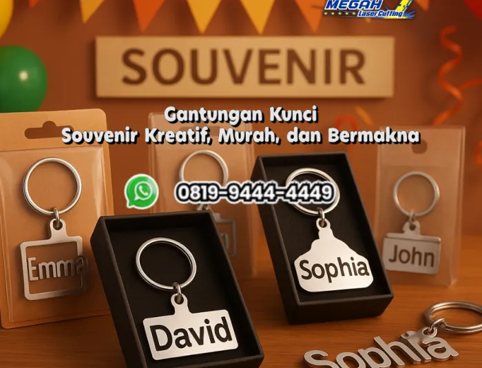 Gantungan Kunci Souvenir Kreatif, Murah, dan Bermakna