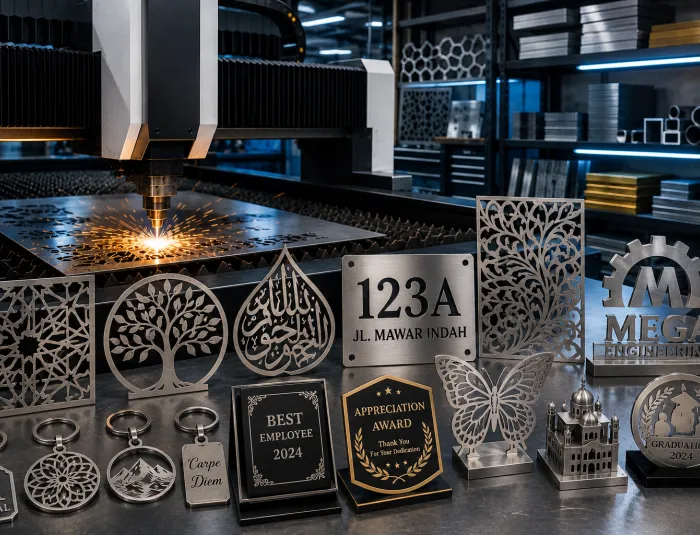 Jasa Laser Cutting untuk Kerajinan Logam Personal