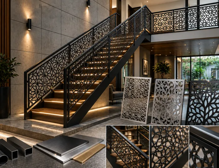 Produk Tangga dan Railing Modern Hasil Laser Cutting