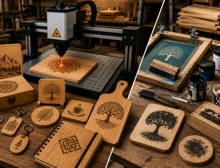 Keunggulan Laser Marking Kayu Dibandingkan Teknik Cetak Konvensional