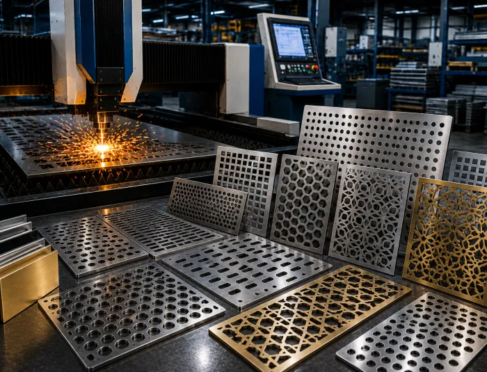 Jasa Laser Cutting Plat Perforated Custom