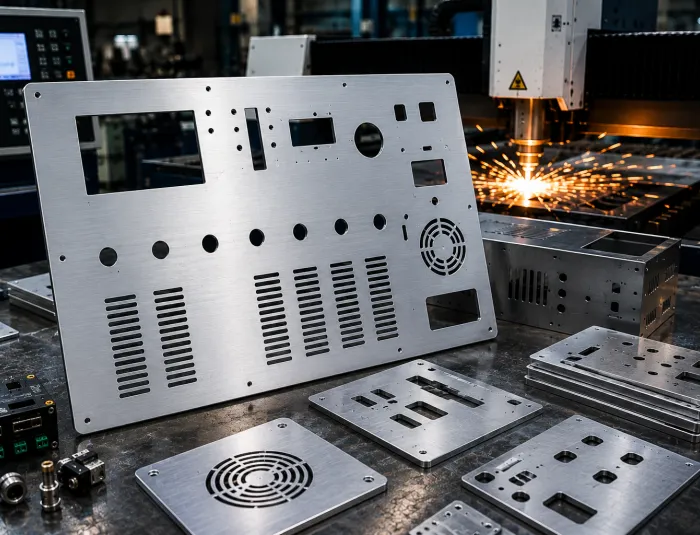 Laser Cutting untuk Produk Cover Panel Aluminium Custom untuk Berbagai Peralatan